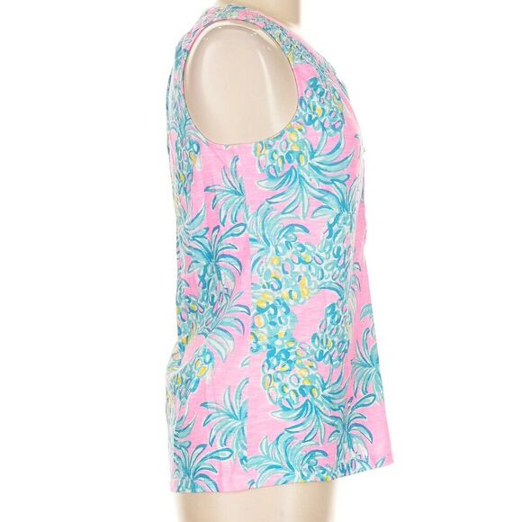 Lilly Pulitzer Essie Top Pineapple Sz M - Picture 3 of 5